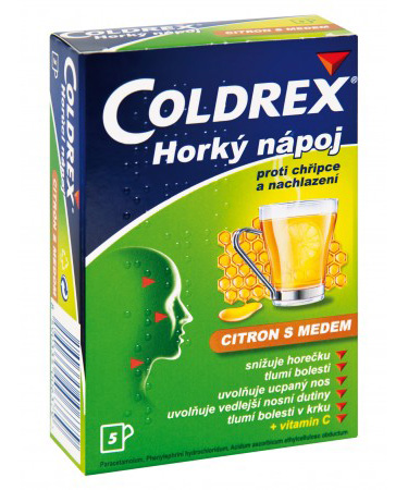 COLDREX Horký nápoj citrón s medem 10ks