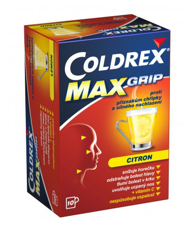 COLDREX Maxgrip Horký nápoj citrón 10ks