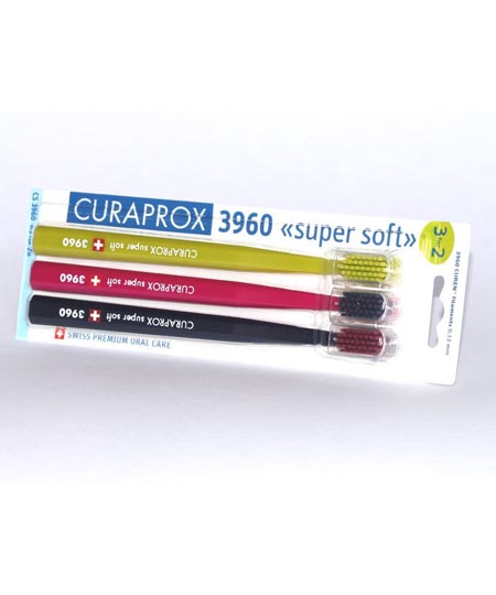 CURAPROX 3960 zubní kartáčky Supersoft 3ks za cenu 2