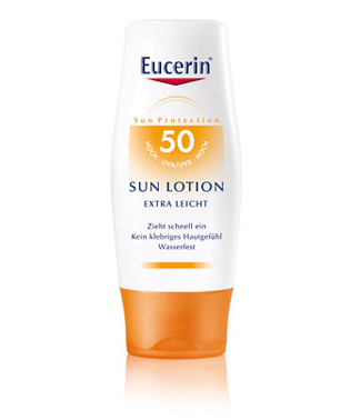 EUCERIN SUN SPF50+ Extra lehké mléko na opalování 150ml