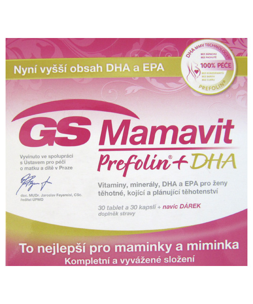 GS Mamavit Prefolin tbl.30 + DHA 30 cps.