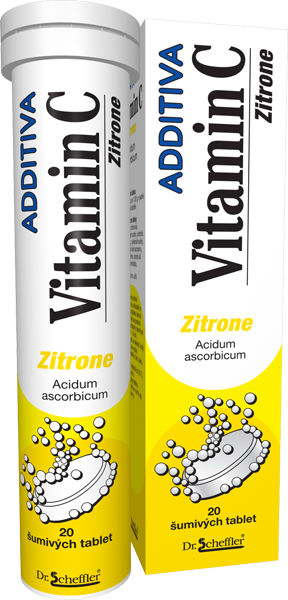 Additiva Vitamin C 20 šumivých tablet citrón