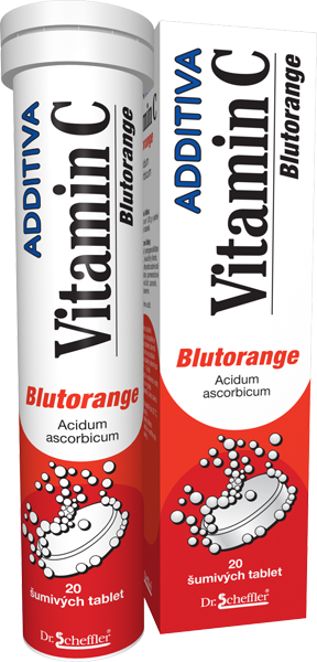 Additiva Vitamin C 20 šumivých tablet pomeranč