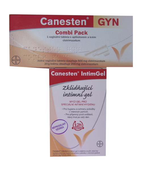 Canesten Gyn Combi Pack vag.tbl.1+drm.crm.20g + ZDARMA Canesten mycí gel