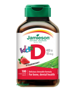 JAMIESON Vitamín D3 Kids Jahoda 100 tablet
