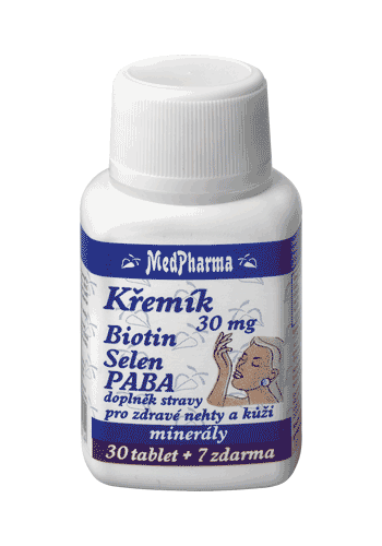 MedPharma Křemík 30 mg+Biotin+PABA 37 tablet