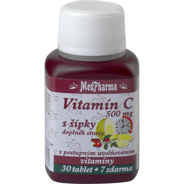 MedPharma Vitamin C 500 mg s šípky 37 tablet