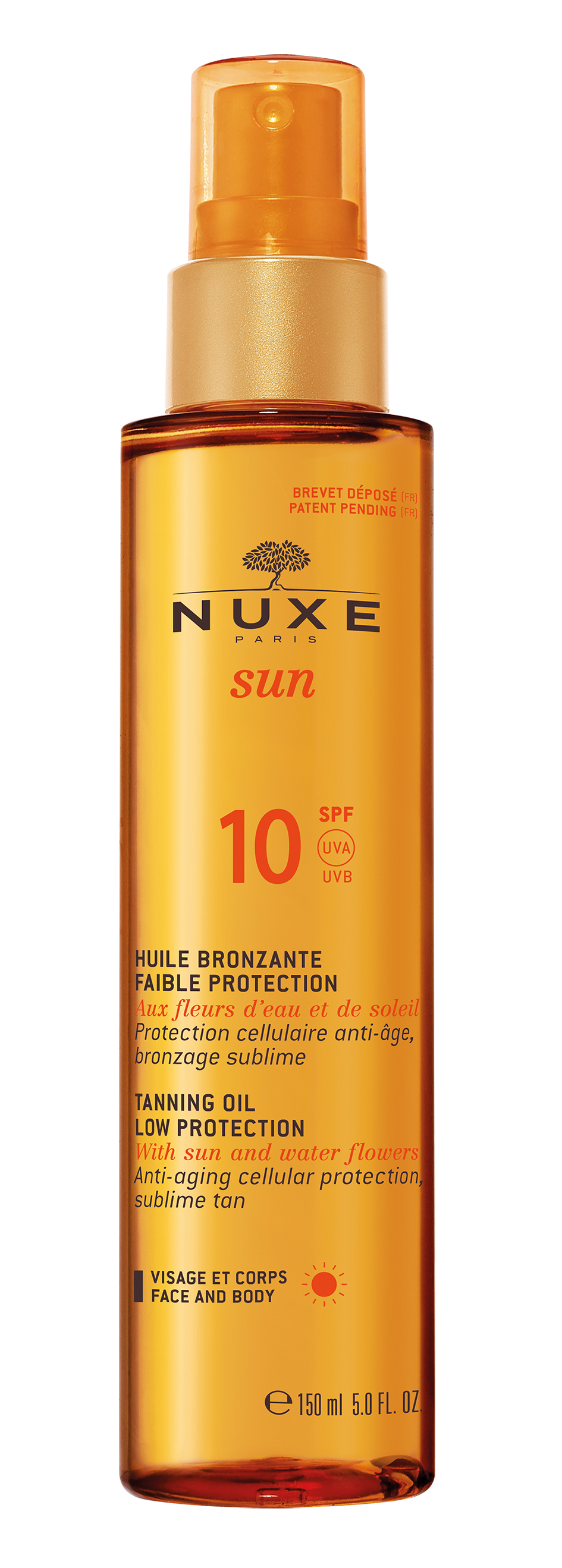NUXE Sun SPF10 Olej 150ml
