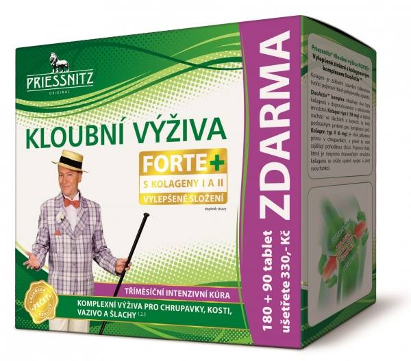 Priessnitz Kloubní výživa Forte+ kolageny 180tbl.+ 90tbl.