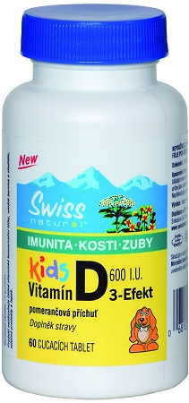 Swiss Vitamín D3 Efekt Kids tbl.60