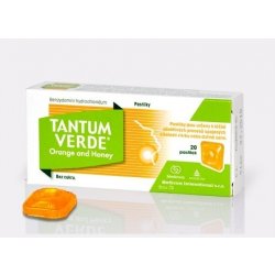 TANTUM VERDE Orange and honey 3mg 20 pastilek