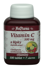 MedPharma Vitamín C 500 mg s šípky 107 tablet