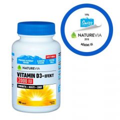 NatureVia Vitamin D3-Efekt 2000IU tbl.90 exp 29.2.2024