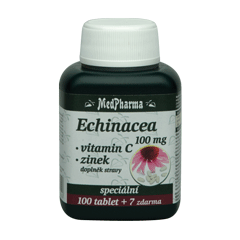 MedPharma Echinacea 100 mg+vit.C+zinek 107 tablet AKCE