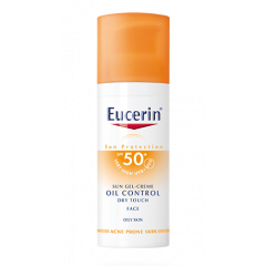 EUCERIN SUN Krémový gel na obličej OIL CONTROL SPF50+ 50ml SLEVA