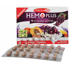 Terezia Company  HemoPlus + kyselina listová 60 kapslí 