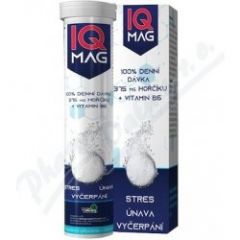IQ Mag hořčík 375 mg + B6 šumivé tablety 20 šumivých tablet 