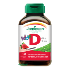 JAMIESON Vitamín D3 Kids Jahoda 100 tablet AKCE