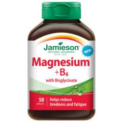 Jamieson Hořčík+vitamín B6 s bisglycinátem 50 tablet