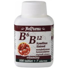 MedPharma B6+B12+kyselina listová 107 tablet
