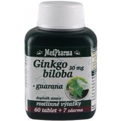 MedPharma Ginkgo biloba 30 mg Guarana 67 tablet AKCE