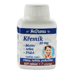 MedPharma Křemík 30 mg + Biotin + PABA 107 tablet