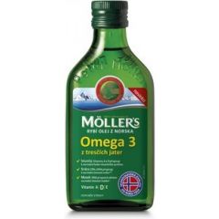 Mollers rybí olej Omega 3 z tresčích jater 250 ml AKCE