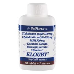 MEDPHARMA Glucosamin,MSM,kurkuma  KLOUBY 67tbl