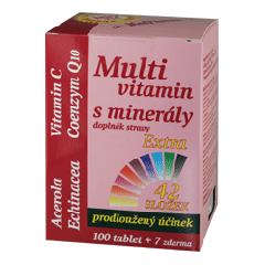 MedPharma Multivitamin s minerály 42 složek extra C + Q10 107 tablet