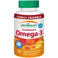 JAMIESON Omega-3 Gummies želatinové pastilky 90 ks