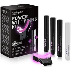 Smilepen POWER Whitening Kit a Care, 7denní kúra pro intenzivní bělení zubů s bezdrátovým LED akcelerátorem 4 x gel NOVINKA