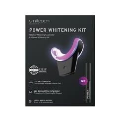 SmilePen Power Whitening Kit sada pro bělení zubů s bezdrátovým LED urychlovačem 6 x gel VÝPRODEJ