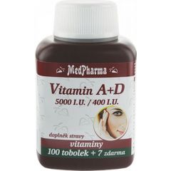 MedPharma Vitamin A+D (5000 I.U./400 I.U.) tob.107