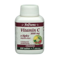 MedPharma Vitamín C 1000 mg s šípky 107 tablet