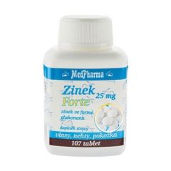 MedPharma Zinek 25 mg Forte ve formě glukonanu tbl.107