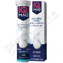 IQ Mag hořčík 375 mg + B6 šumivé tablety 20 šumivých tablet AKCE